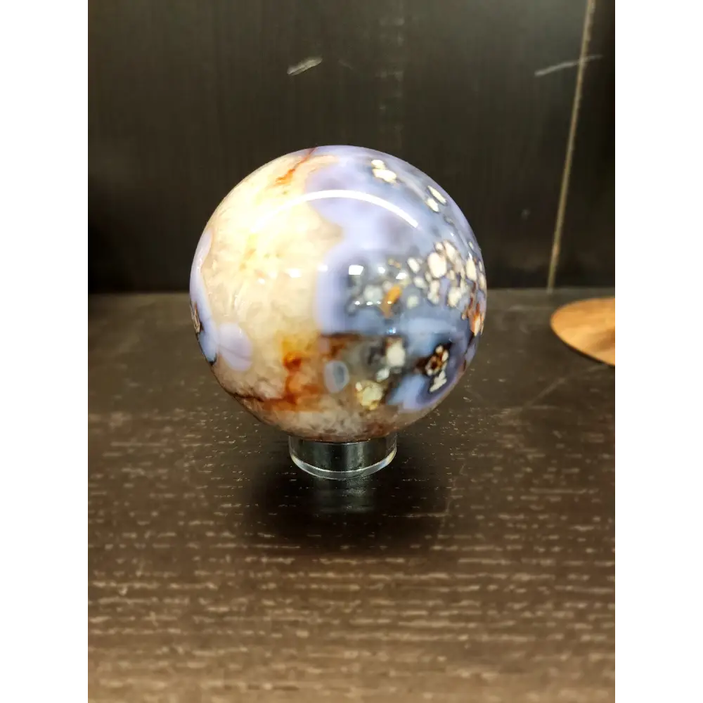 🌸💜 Lavender Cherry Blossom Agate Spheres – Tranquility Growth & Inner Beauty! ✨ - 3 - Spheres