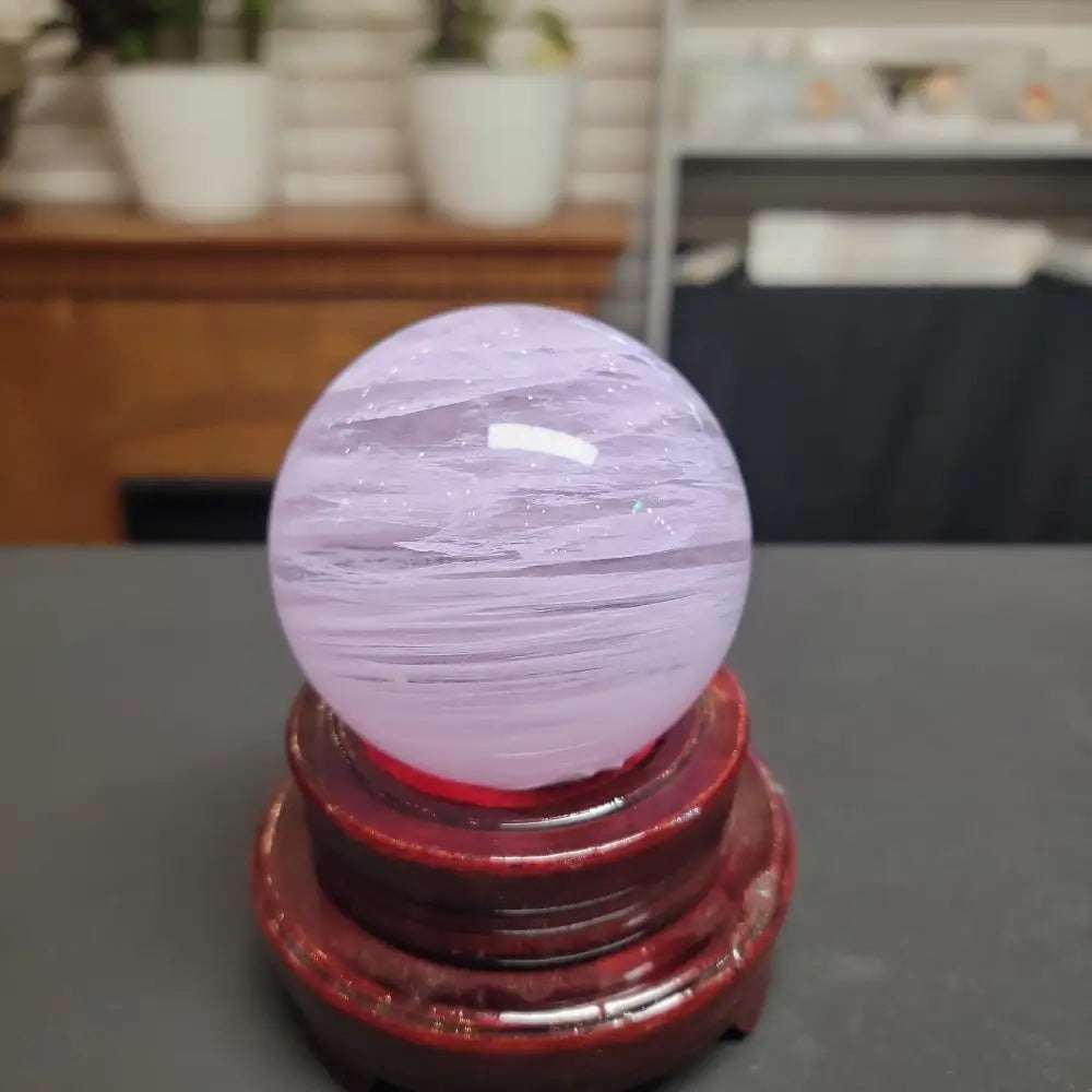 LAVENDER SMELTING QUARTZ SPHERES - 2 - 3.5’’ - Spheres