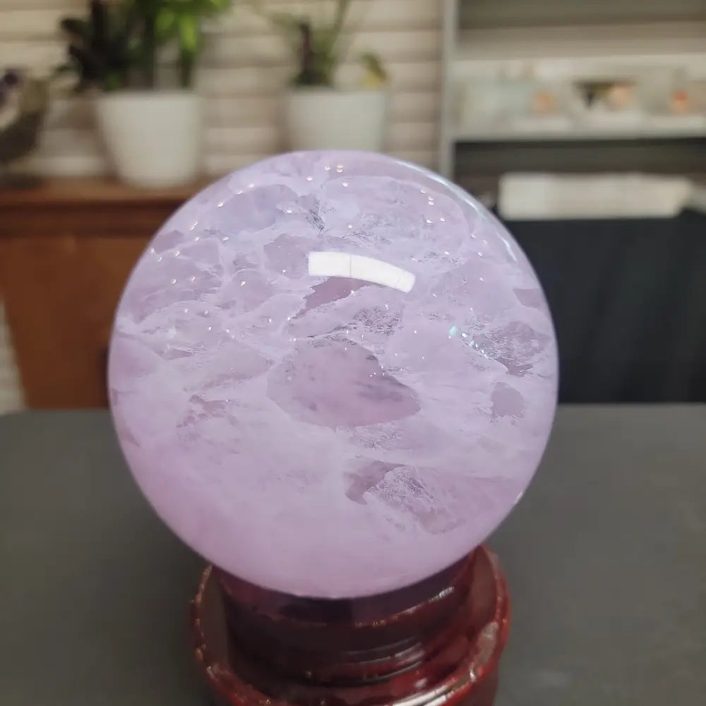 LAVENDER SMELTING QUARTZ SPHERES - 4 - 5’’ - Spheres
