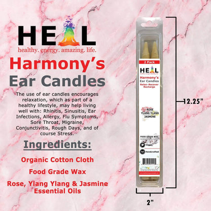 🕯️💗 Love Ear Candles by Doc Harmony – 2-Pack – Heart-Centered Relaxation & Self-Care! ✨ - Candles & Accessories