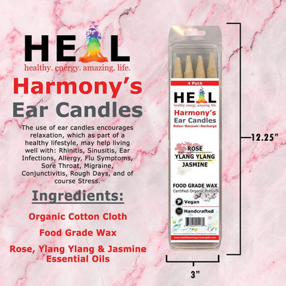 🕯️💗 Love Ear Candles by Doc Harmony – 2-Pack – Heart-Centered Relaxation & Self-Care! ✨ - Candles & Accessories
