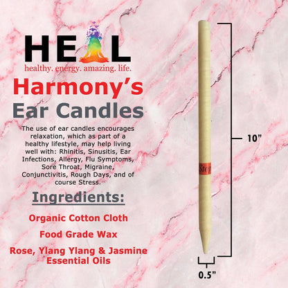 🕯️💗 Love Ear Candles by Doc Harmony – 2-Pack – Heart-Centered Relaxation & Self-Care! ✨ - Candles & Accessories
