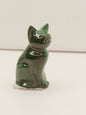 🐾💚 Malachite Animal Carvings – Transformation Protection and Heart Healing ✨ - Cat