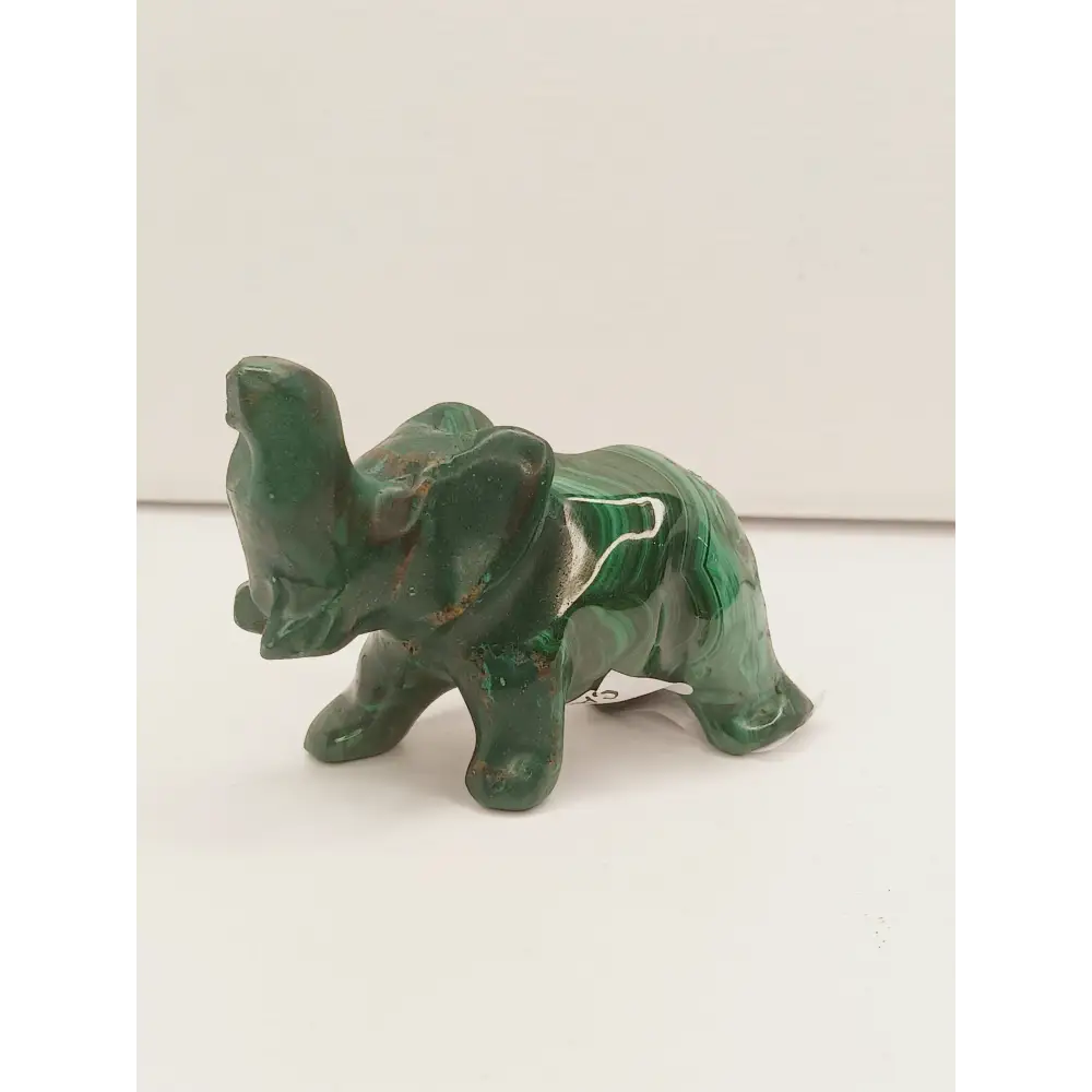 🐾💚 Malachite Animal Carvings – Transformation Protection and Heart Healing ✨ - Elephant