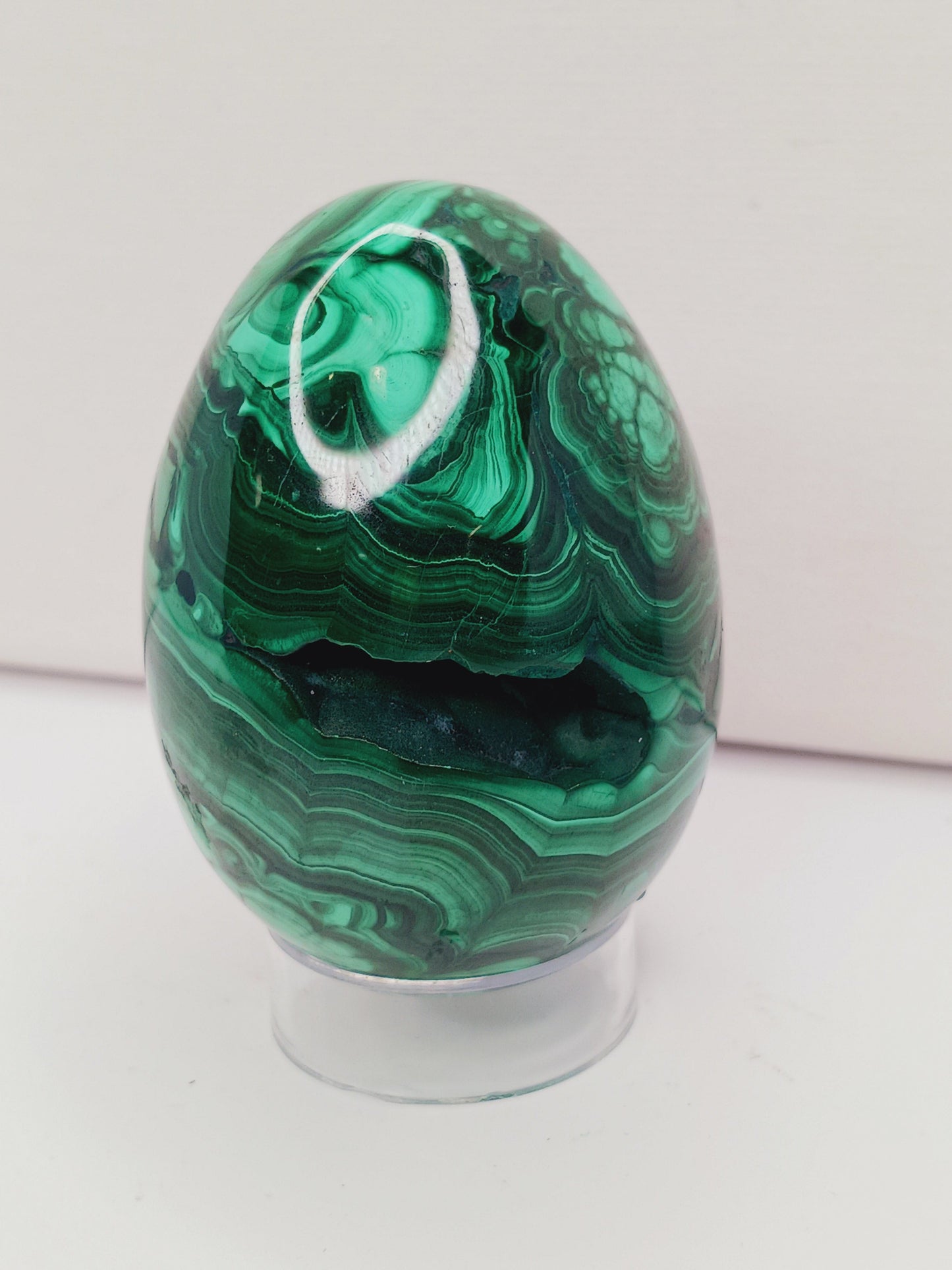 💚🥚 Malachite Egg – Transformative Beauty Growth and Heart Healing! ✨ - 2 3/4’’’ Egg - Spheres