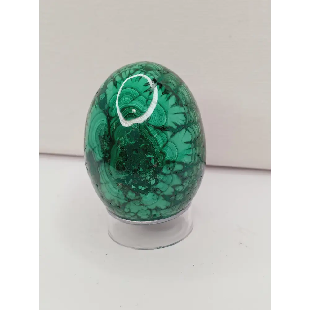 💚🥚 Malachite Egg – Transformative Beauty Growth and Heart Healing! ✨ - 2 3/8’’’ Egg - Spheres