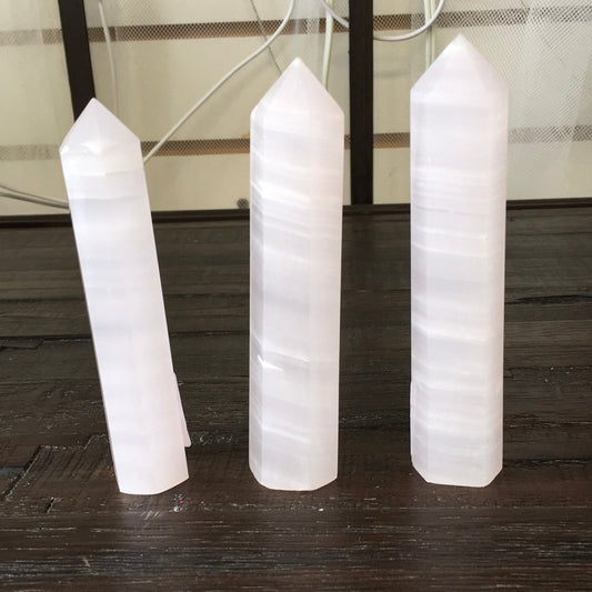 Medium Pink Calcite Tower – Heart Healing Gentle Comfort 💗✨ - 1 - Towers