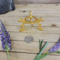 Metal Sphere Stands - Large Brass Colored Stand - STANDS