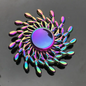 Metallic Rainbow Colored Fidget Spinners with Smooth Spin - Mandala - Chilling Out Accessories