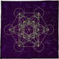 Metatrons Cube Altar Cloth 29.5 x 29.5 - Altar Supplies
