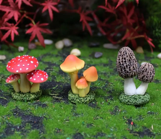 Mini Mushrooms for Fairy Gardens - Fairy Gardens