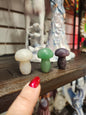 Little Stone Carvings- Owl Gnome Fairy Mushroom Llama Middle fingers and Bats - mushroom