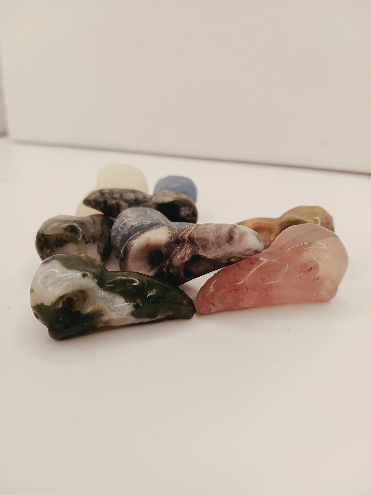 🪨✨ Mini Stone Carvings – Owls Gnomes Fairies and More 🍄 - Raven Skulls