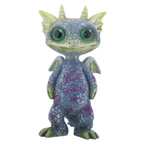 🐉💙 Mischievous Blue and Green Baby Dragon Figurine – Whimsical Magic for Your Sacred Space! ✨ - Statues