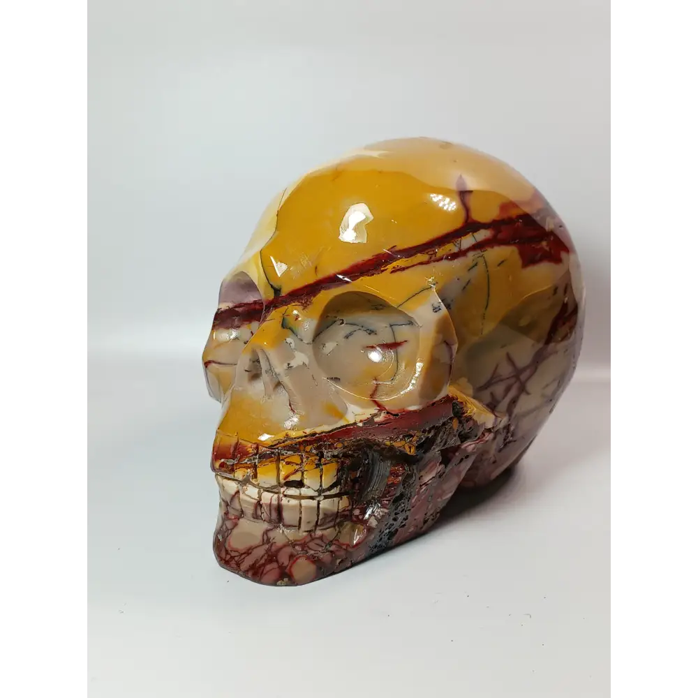 🛸✨ Mookaite Skulls – Ancient Wisdom and Bold Energy ✨💀 1 Carvings