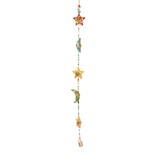 Multi Color String With Moon And Starts - Home Decor
