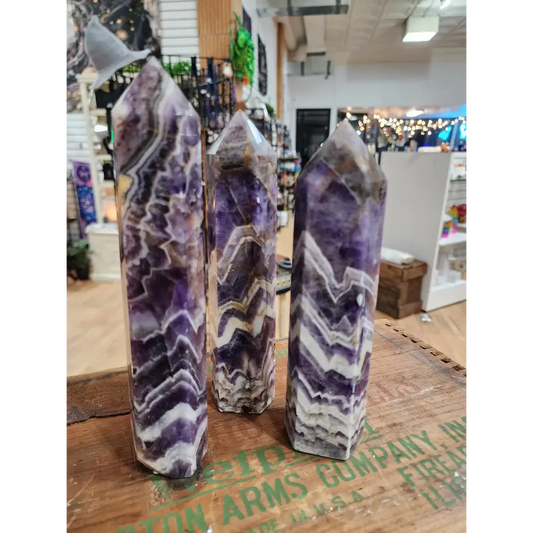 💜✨ Mystical Elegance: Dream Amethyst Towers – Intuition Tranquility & Spiritual Beauty! 🌙 - Towers