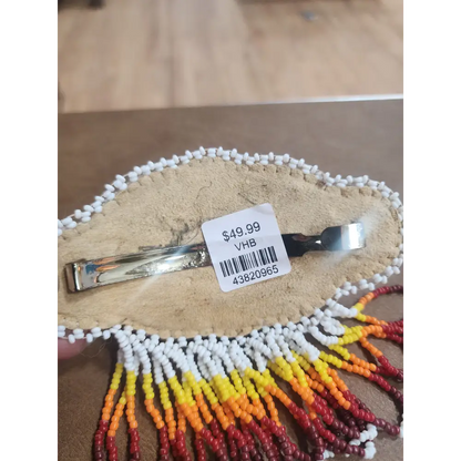 🪶✨ Native American Beaded Hair Barrette – Artistry Tradition & Boho Beauty! 🌈 - Jewelry