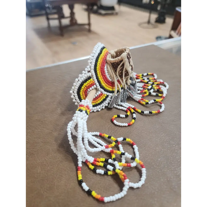 🧺✨ Native American Beaded Hair Pin with Basket Design – Tradition Artistry & Boho Spirit! 🌈 - Jewelry