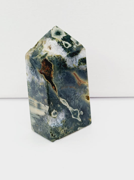 🌊✨ Ocean Jasper Point – Joy Renewal and Emotional Healing 🪨 2.75’’ - Towers