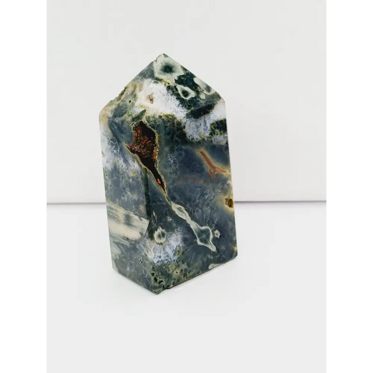 🌊✨ Ocean Jasper Point – Joy Renewal and Emotional Healing 🪨 2.75’’ - Towers