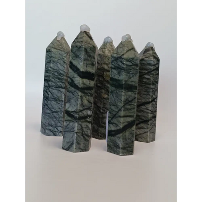 Online Intuitive Pick 3.5’’ Spiderweb Jasper Tower 🕸️