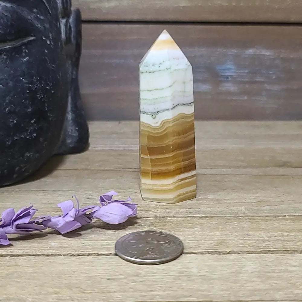 ORANGE CALCITE POINTS - 3 - 3’’ - Towers