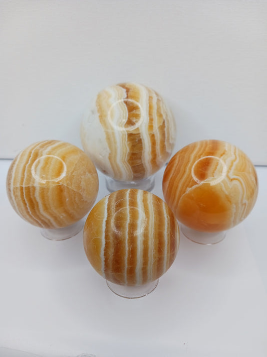 🧡✨ Orange Calcite Sphere – Creativity Joy and Vibrant Energy ✨🧡 - Spheres