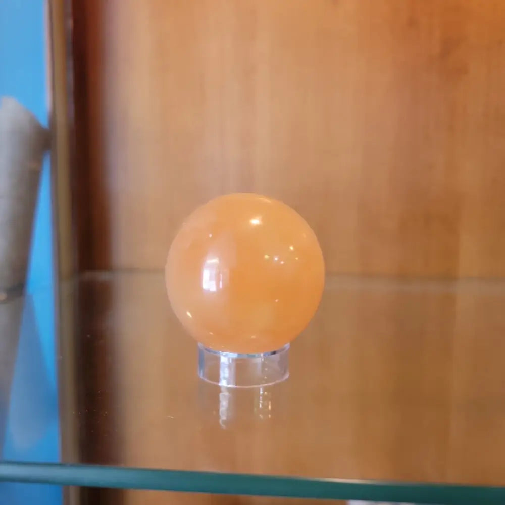 Orange Selenite Sphere - Large - Spheres
