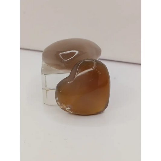 💙🐋 Orca Agate Heart – Communication Peace and Emotional Healing ✨ - Carvings