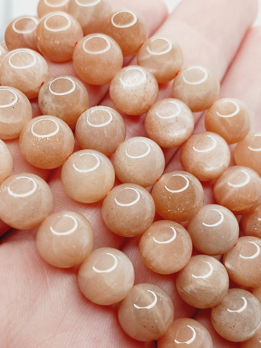 Peach Moonstone Bracelet 8mm - OMC BRACELETS