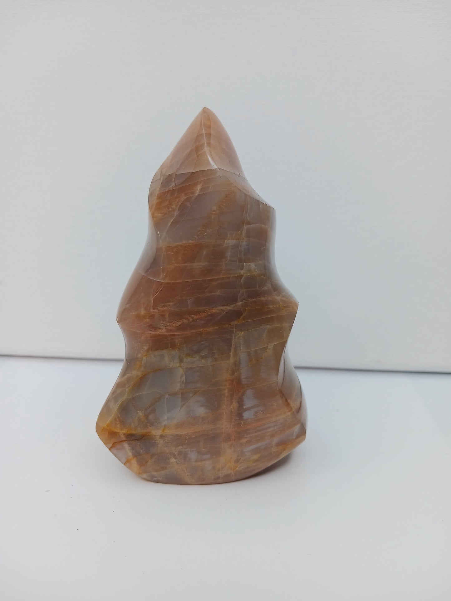 🔥🍑 Peach Moonstone Flame 4.5’’ – Emotional Healing and New Beginnings! 🌙 - Free Forms