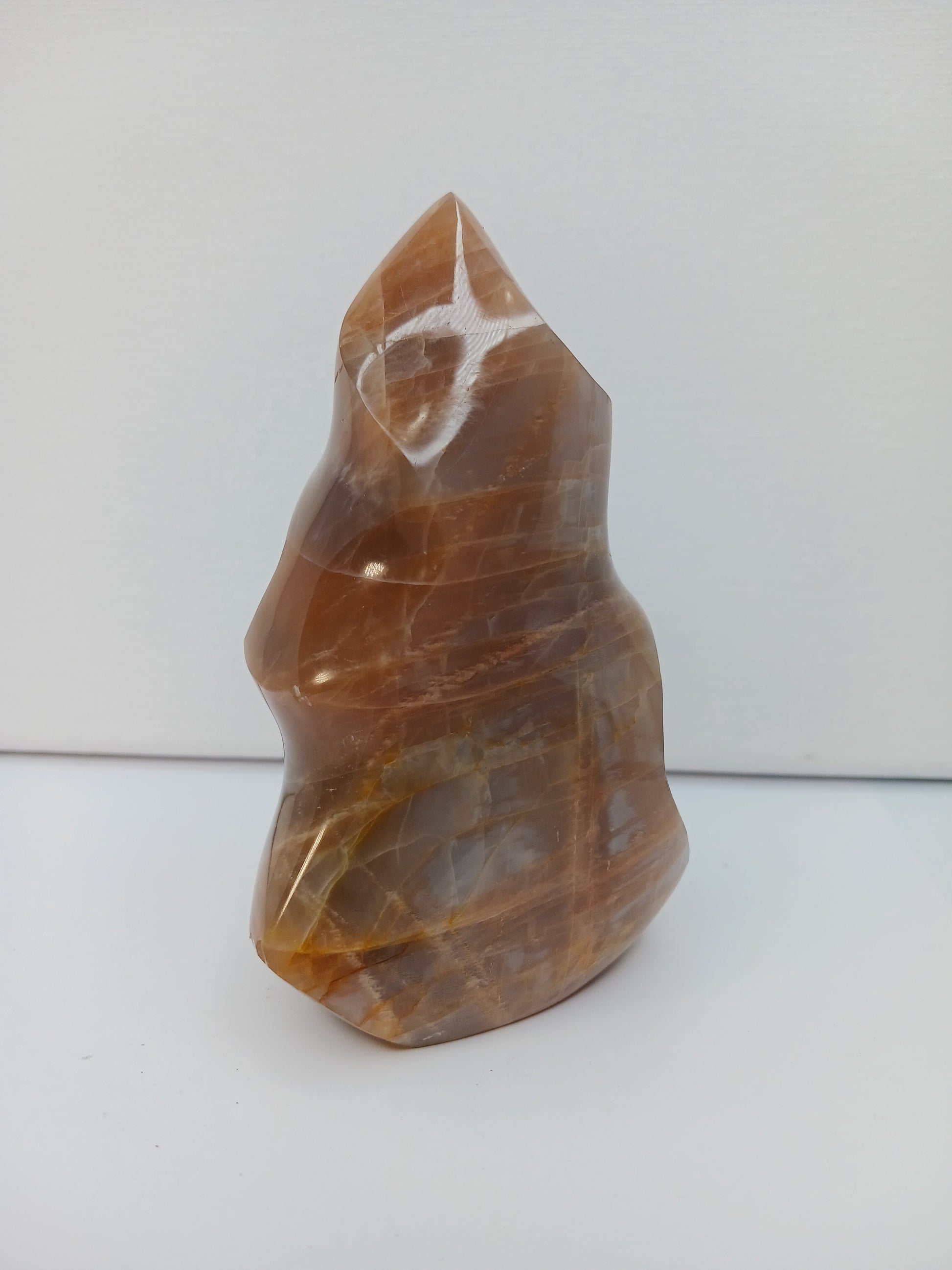 🔥🍑 Peach Moonstone Flame 4.5’’ – Emotional Healing and New Beginnings! 🌙 - Free Forms