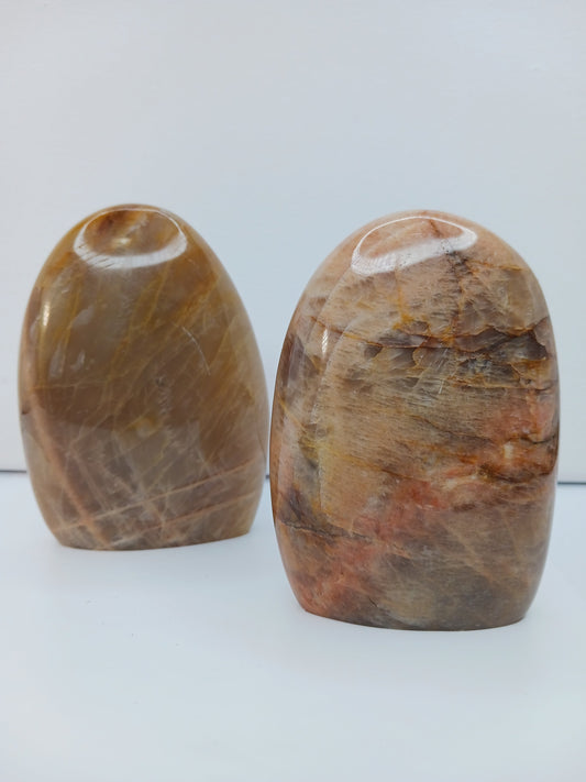 🌸✨ Peach Moonstone Freeforms 3.75’’ to 4’’ – Nurturing Love and Emotional Healing! 🌙 - Free Forms