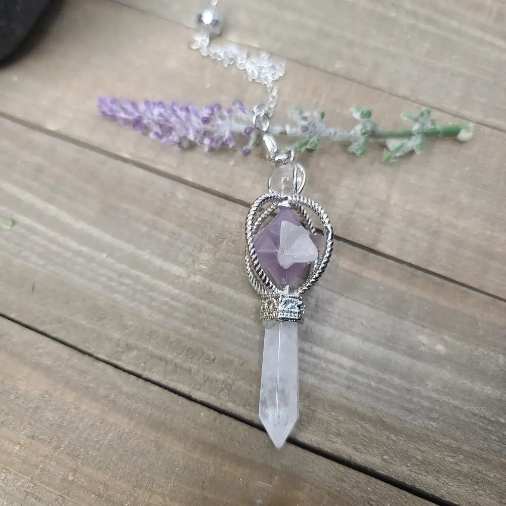 PENDULUM - MERKABA 3 PIECE - Amethyst - Pendulums & Mats