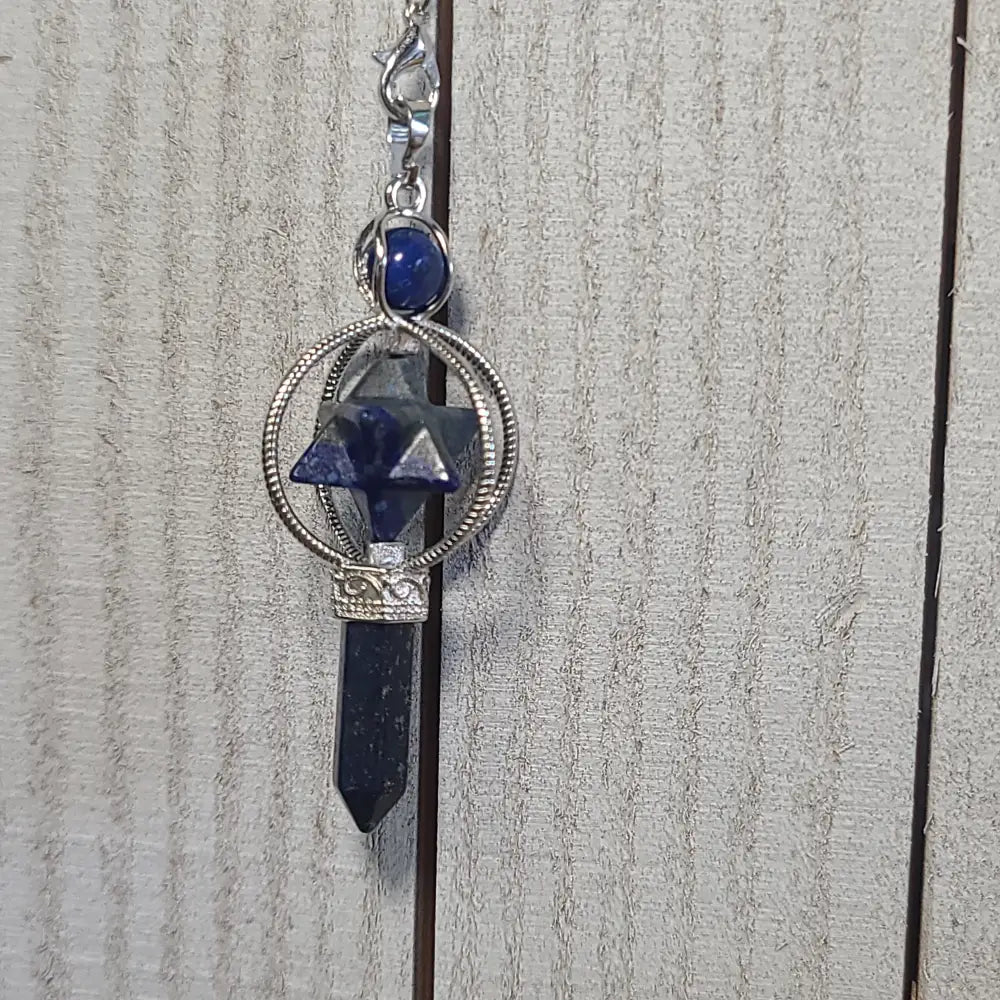 PENDULUM - MERKABA 3 PIECE - Lapis - Pendulums & Mats