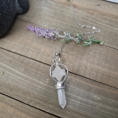 PENDULUM - MERKABA 3 PIECE - Quartz - Pendulums & Mats