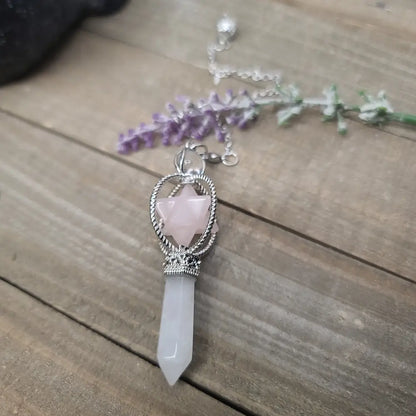 PENDULUM - MERKABA 3 PIECE - Rose - Pendulums & Mats