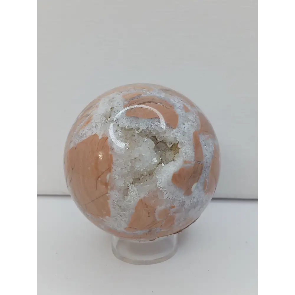 🌸✨ Pink Sakura Agate Sphere – Joy Growth and Gentle Healing ✨🌸 - Spheres