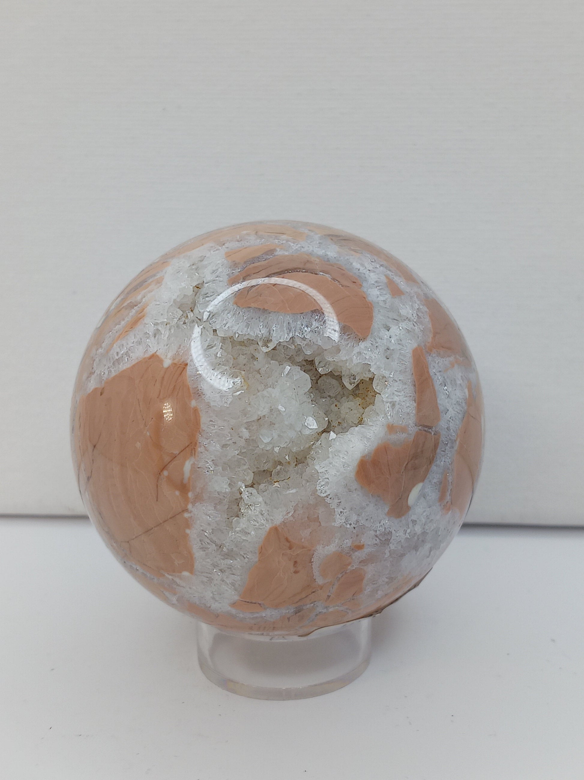 🌸✨ Pink Sakura Agate Sphere – Joy Growth and Gentle Healing ✨🌸 - Spheres