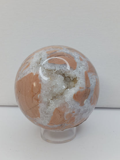 🌸✨ Pink Sakura Agate Sphere – Joy Growth and Gentle Healing ✨🌸 - Spheres