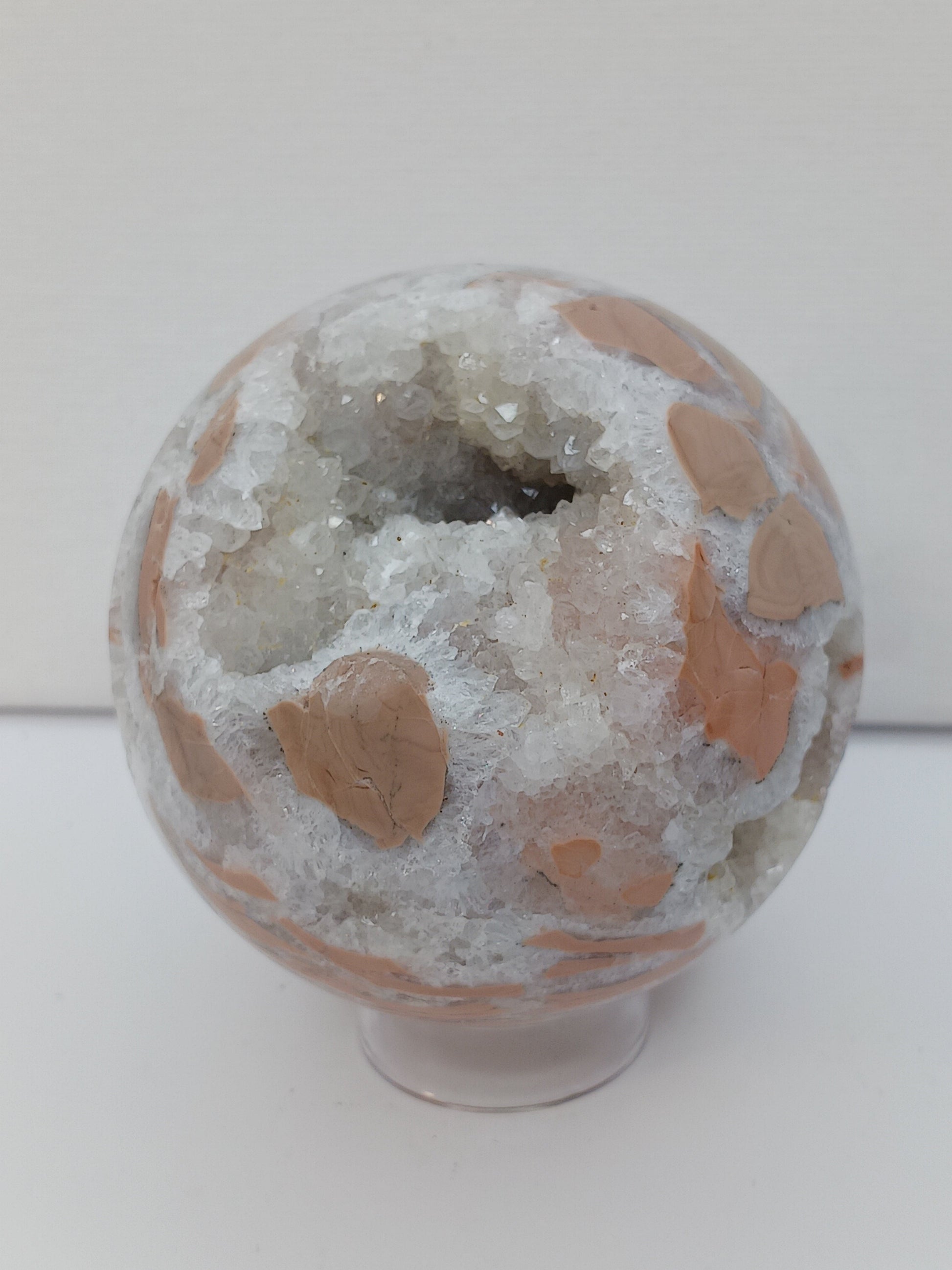 🌸✨ Pink Sakura Agate Sphere – Joy Growth and Gentle Healing ✨🌸 - Spheres