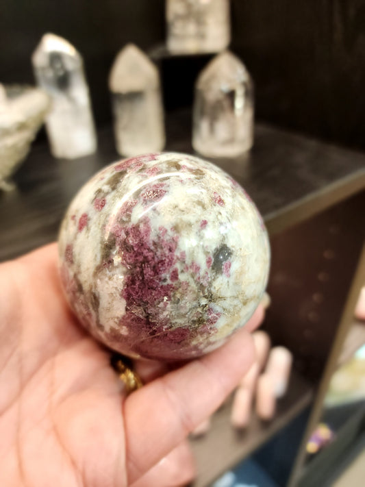 🌸💗 Pink Tourmaline Spheres – Harmonizing Energy Crystals! ✨ - 1 - Spheres
