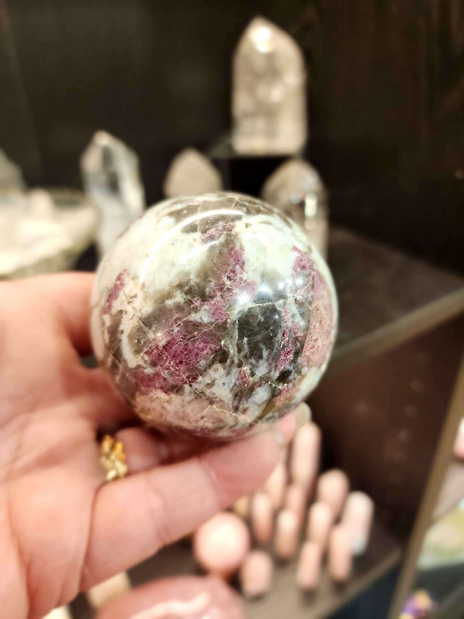 🌸💗 Pink Tourmaline Spheres – Harmonizing Energy Crystals! ✨ - Spheres
