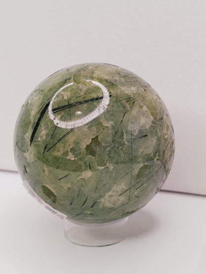 💚✨ Prehnite Sphere – Heart Healing & Peaceful Protection! 🌿 - Spheres