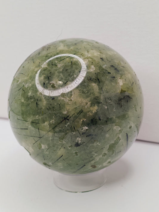 💚✨ Prehnite Sphere – Heart Healing & Peaceful Protection! 🌿 - Spheres