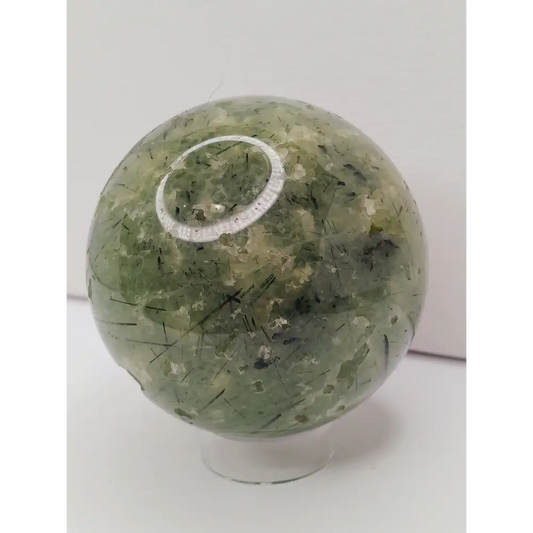 💚✨ Prehnite Sphere – Heart Healing & Peaceful Protection! 🌿 - Spheres