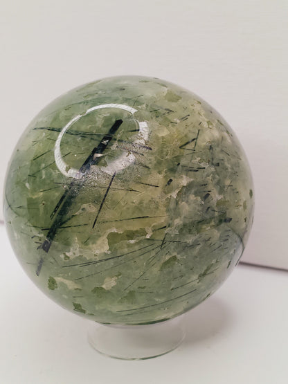 💚✨ Prehnite Sphere – Heart Healing & Peaceful Protection! 🌿 - Spheres