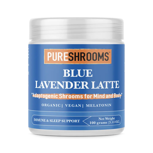 PureShrooms Blue Lavender Latte w/ Lion’s Mane & Turkey Tail - default - Drink Additives
