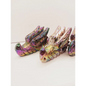🐉💜 Purple Aura Dragon Head – Sphalerite 4’’ – Power Transformation and Mystical Protection ✨ - Carvings